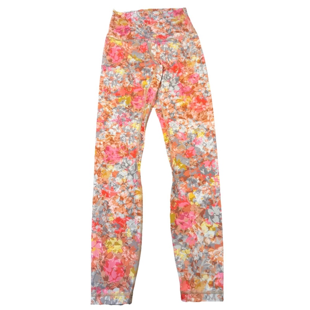 Lululemon Women's Align High Rise Leggings Pant 31" Multi Print Floral Sz 2